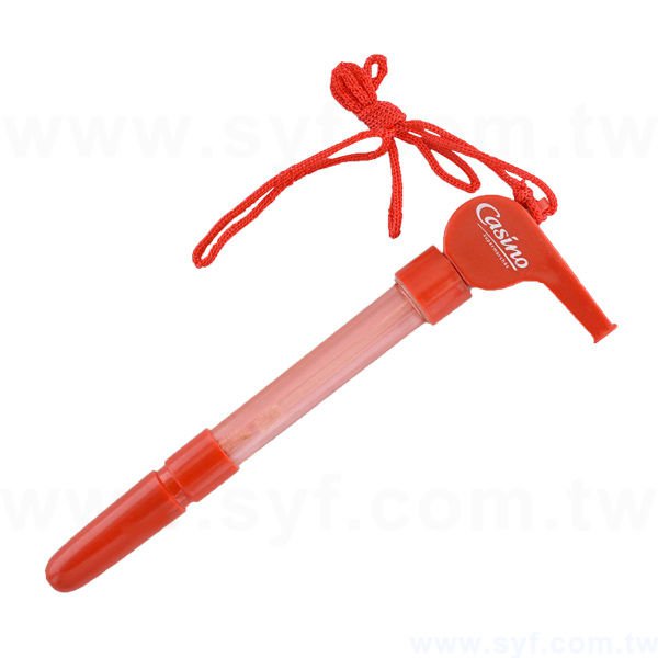 多功能廣告筆-口哨泡泡組合禮品-單色筆芯原子筆-採購客製印刷贈品筆-1